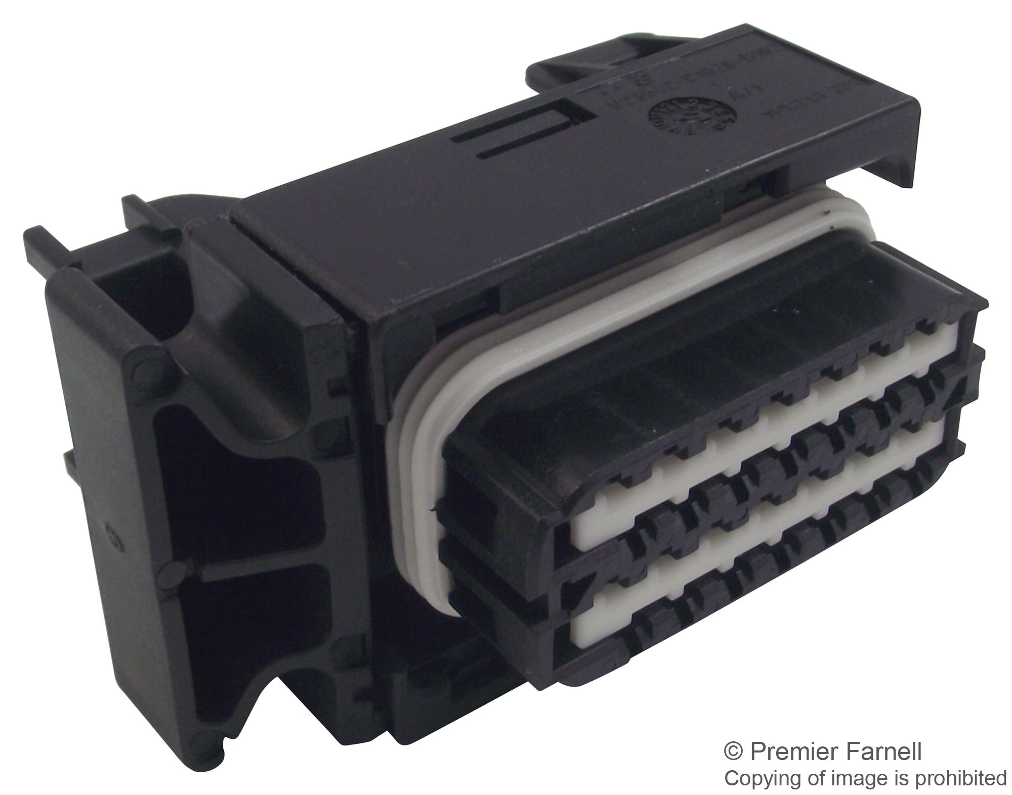 1393436-2 RECTANGULAR POWER HOUSING, PLUG, CABLE AMP - TE CONNECTIVITY