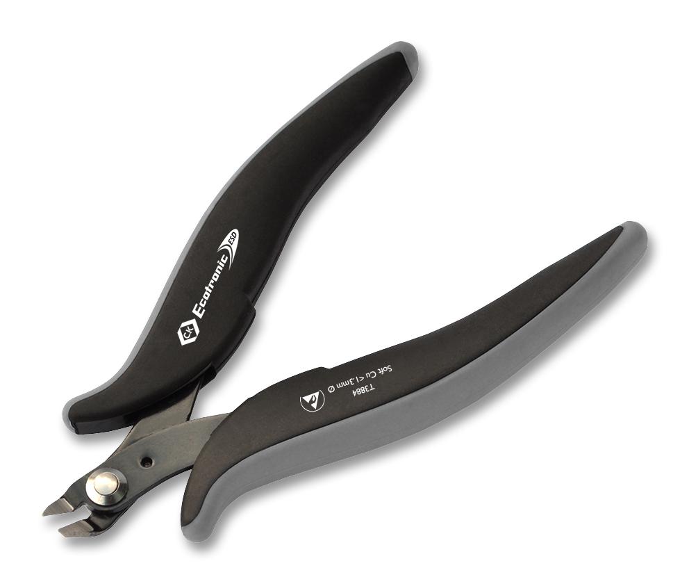 T3884 ESD SIDE CUTTER, 1.3MM, 132MM CK TOOLS