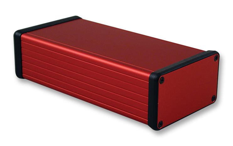1455K1601RD PCB BOX ENCLOSURE, ALUM, RED HAMMOND