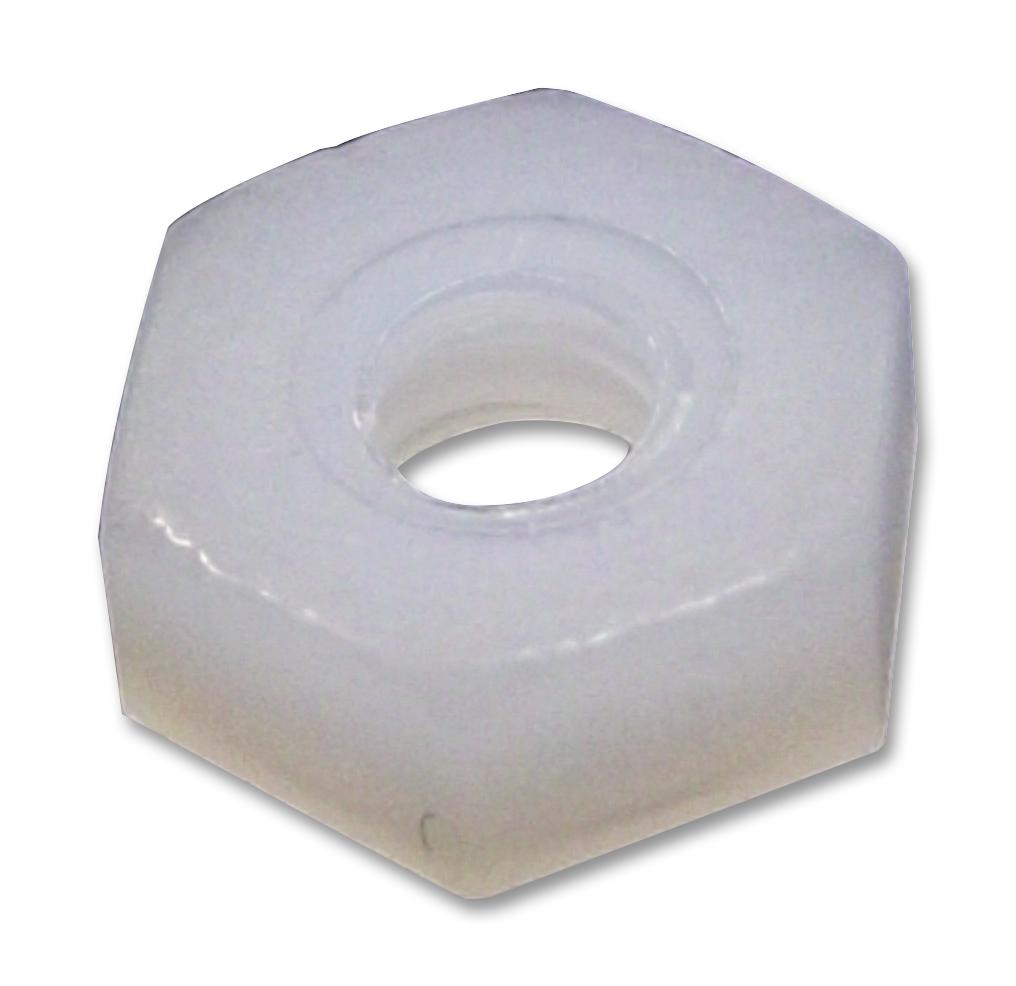 TRNH-440 HEX NUT, 4-40 UNC, NYLON 6.6, NATURAL TR FASTENINGS
