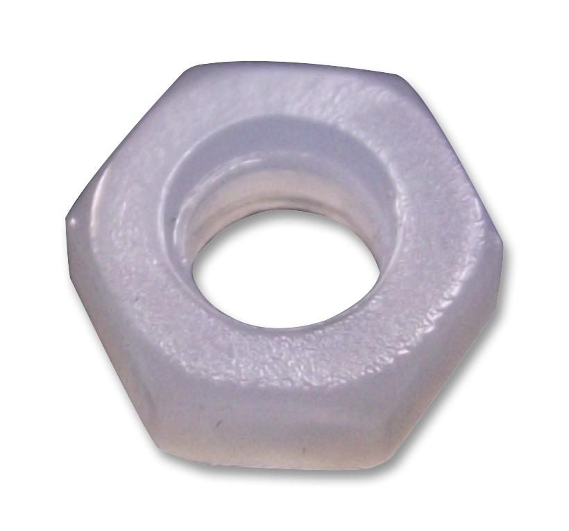 TRNNE 34814 M2 NUT, NYLON, FULL, D/CHAMFER, M2, PK100 TR FASTENINGS