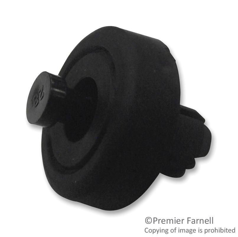 TRSFF-018 FEET, PIN, THERMOPLAST, BLACK, 10MM,PK50 TR FASTENINGS