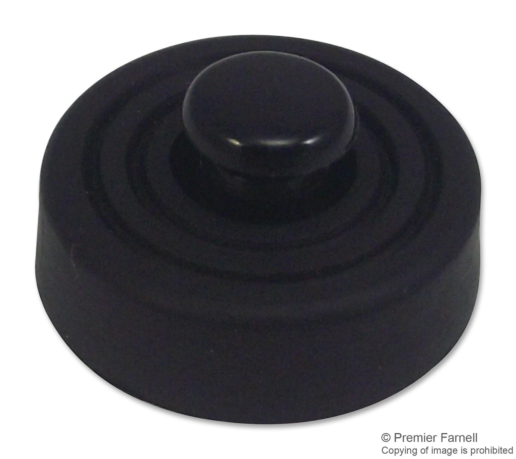 TRFF-008-P4X6 FEET, RIVET, THERMOPLAST, BLACK, 6MM TR FASTENINGS