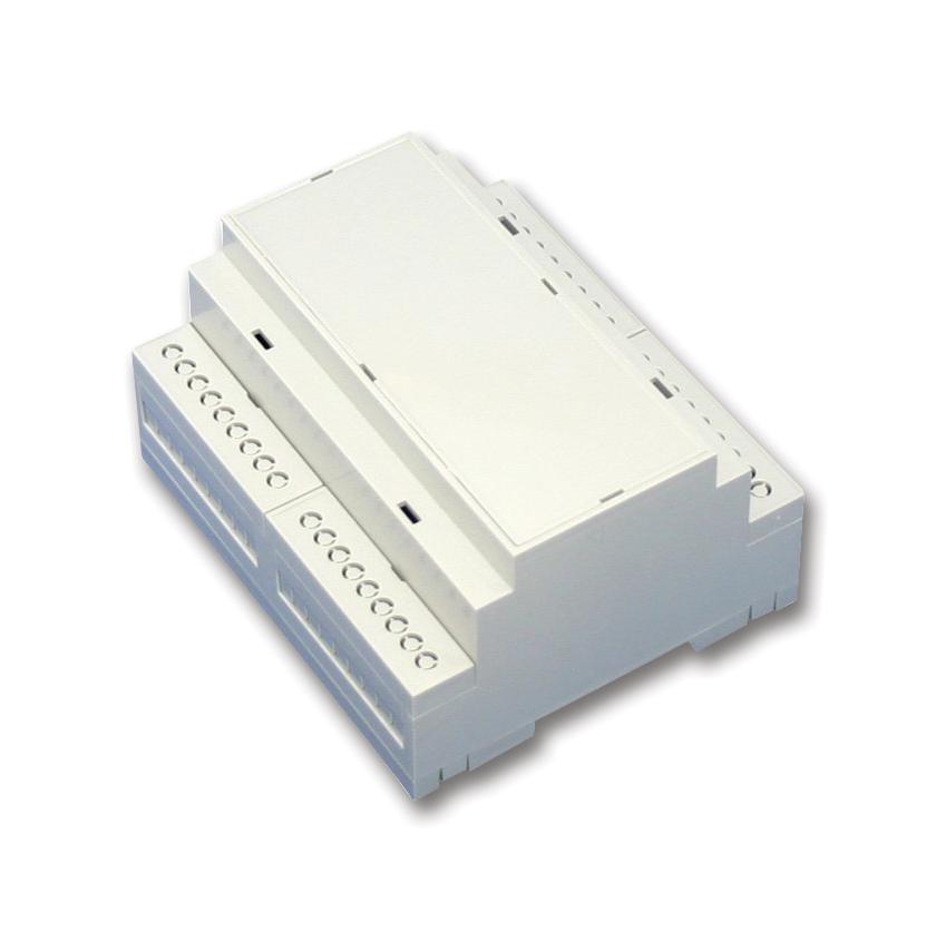 DMB4772 ENCLOSURE, DIN RAIL, 24POS, ABS/PC, GREY BUD INDUSTRIES