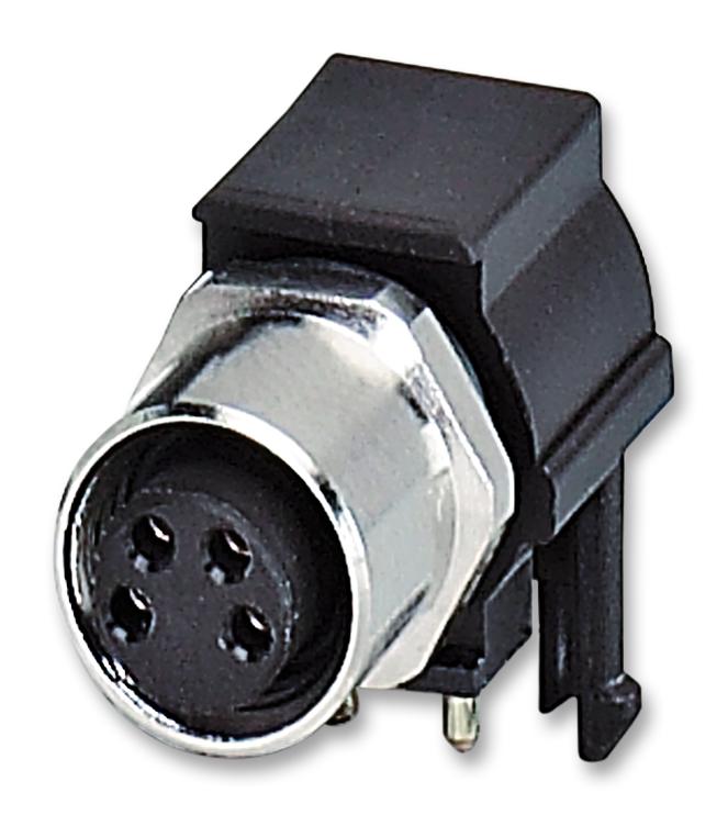 SACC-DSIV-M 8FS-4CON-L 90 SENSOR CONNECTOR, M8, RCPT, 4P, PANEL PHOENIX CONTACT