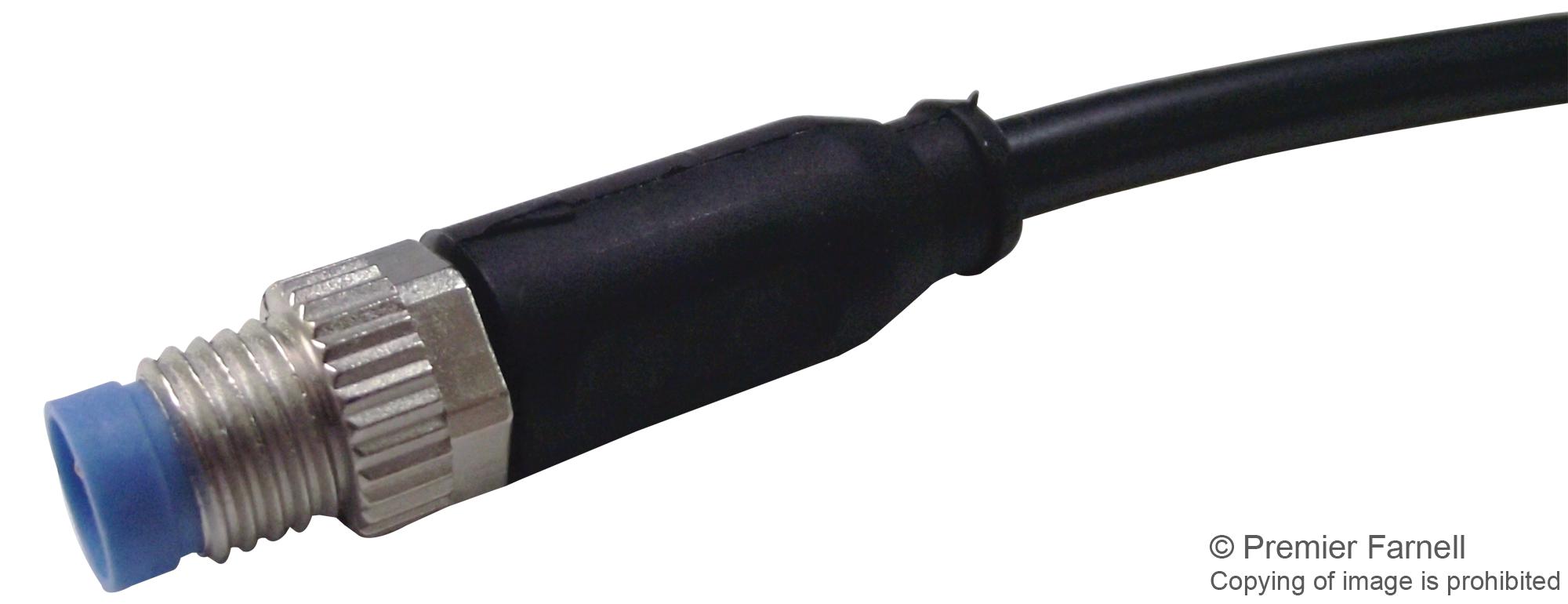 1-2273000-1 SENSOR CORD, 3P, M8 PLUG-FREE END, 1.5M TE CONNECTIVITY