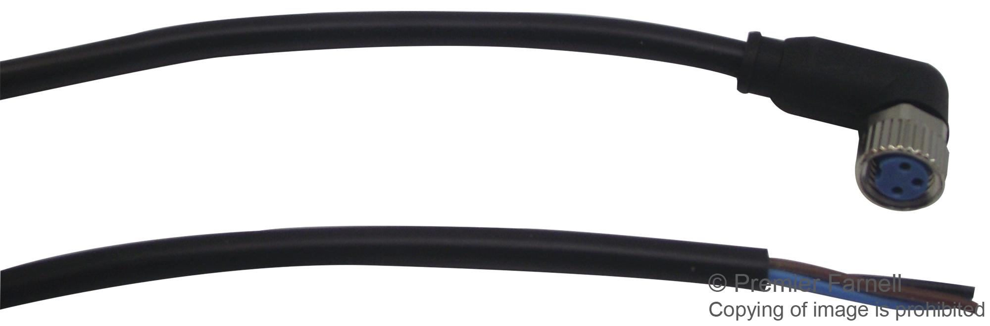 1-2273009-1 SENSOR CORD, 3P, M8 RCPT-FREE END, 1.5M TE CONNECTIVITY