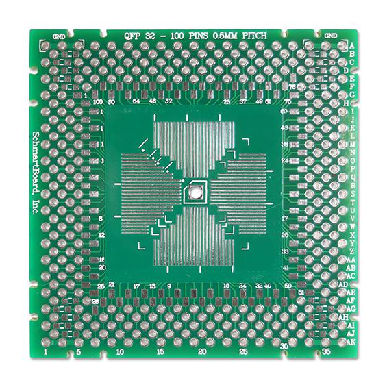 202-0011-01 IC ADAPTOR, SMD/THD, 50.8MM X 50.8MM SCHMARTBOARD