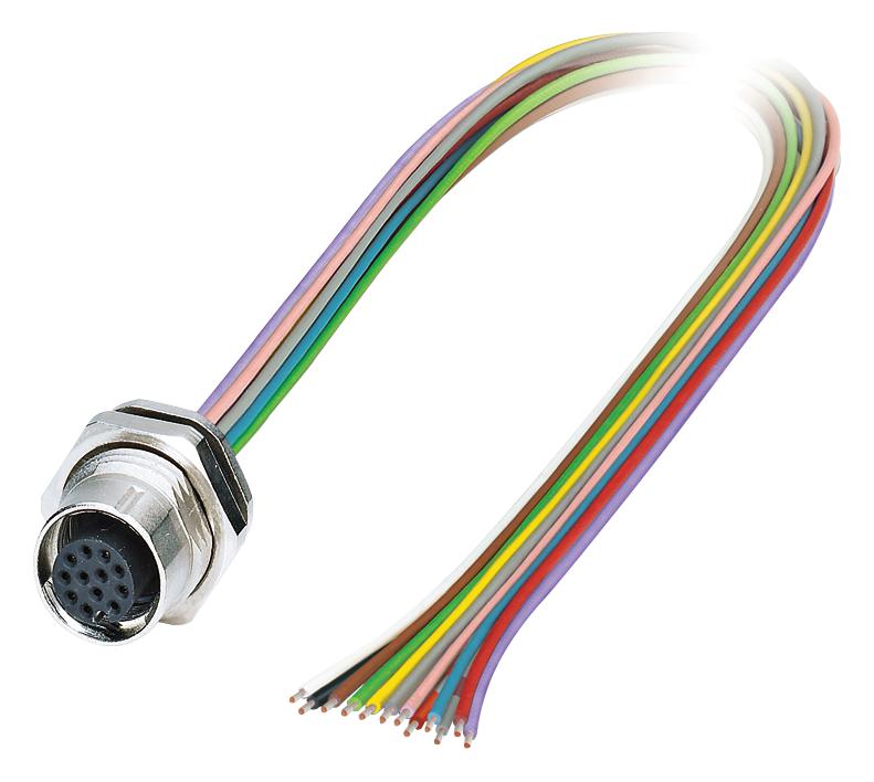 SACC-DSI-M12FS-12CON-M16/0,5 SENSOR CORD, 12P, M12 RCPT-FREE END PHOENIX CONTACT