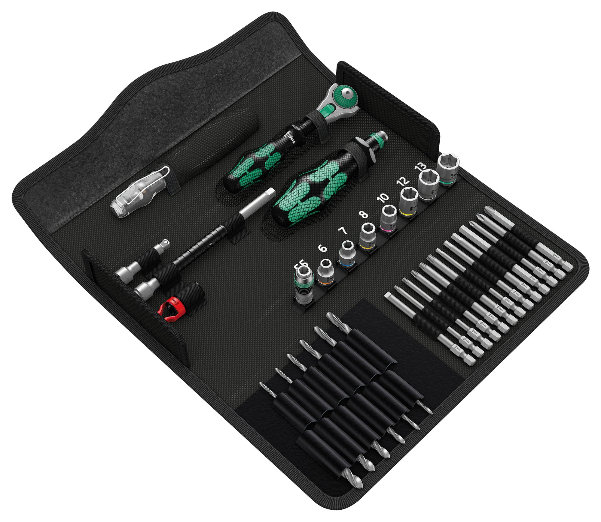 KRAFTFORM KOMPAKT M1 METAL SCREWDRIVING TOOL KIT, METAL, 39PCS WERA