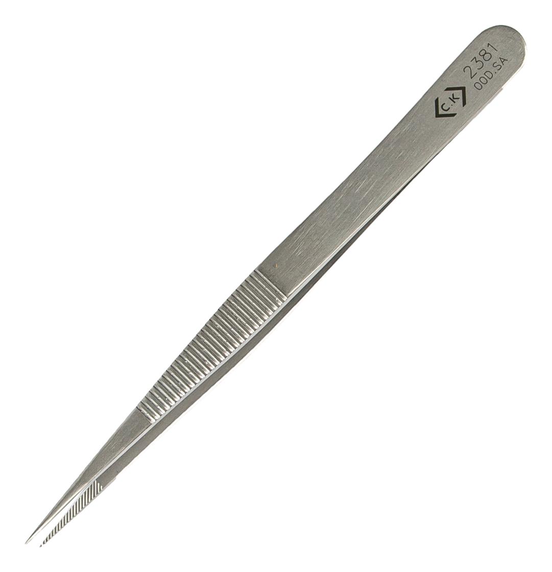 T2381 PRECISION TWEEZER, FINE TIP, 120MM CK TOOLS