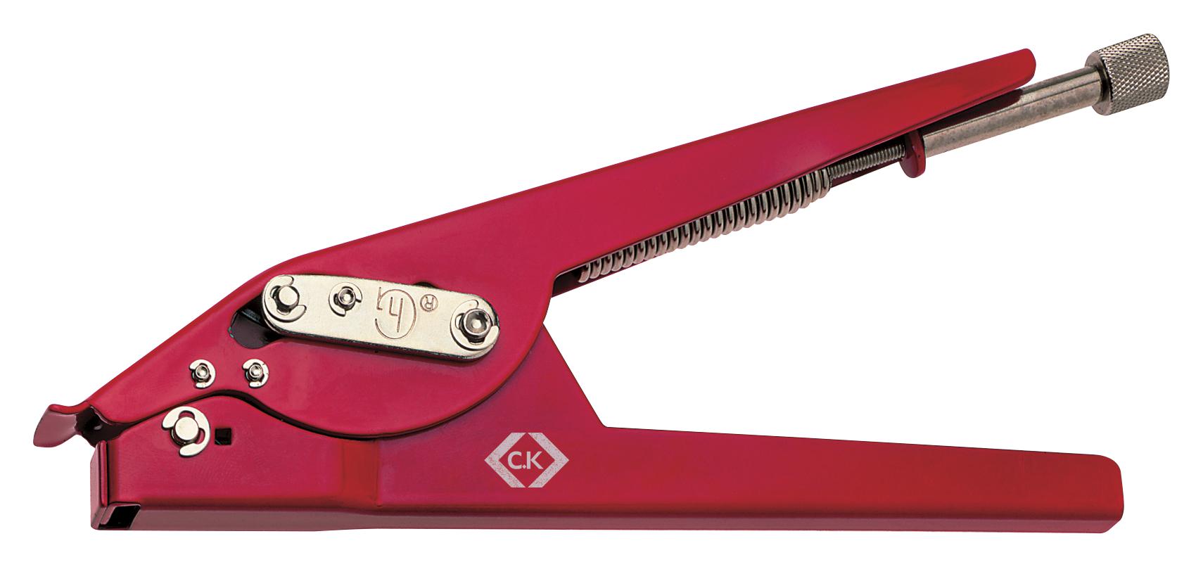 495004 CABLE TIE GUN, SS, RED, 4.7 TO 13MM CK TOOLS