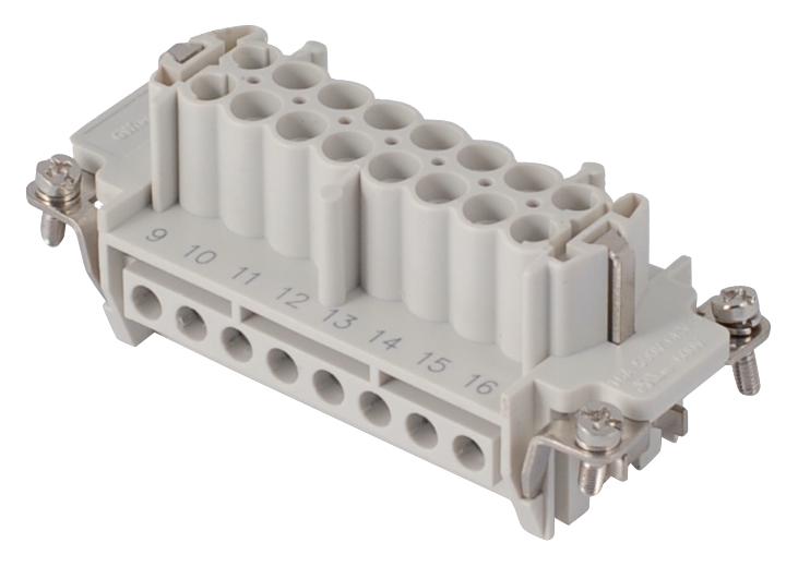 7316.6005.0 HEAVY DUTY INSERT, RCPT, 16POS, 20-14AWG MOLEX / GWCONNECT