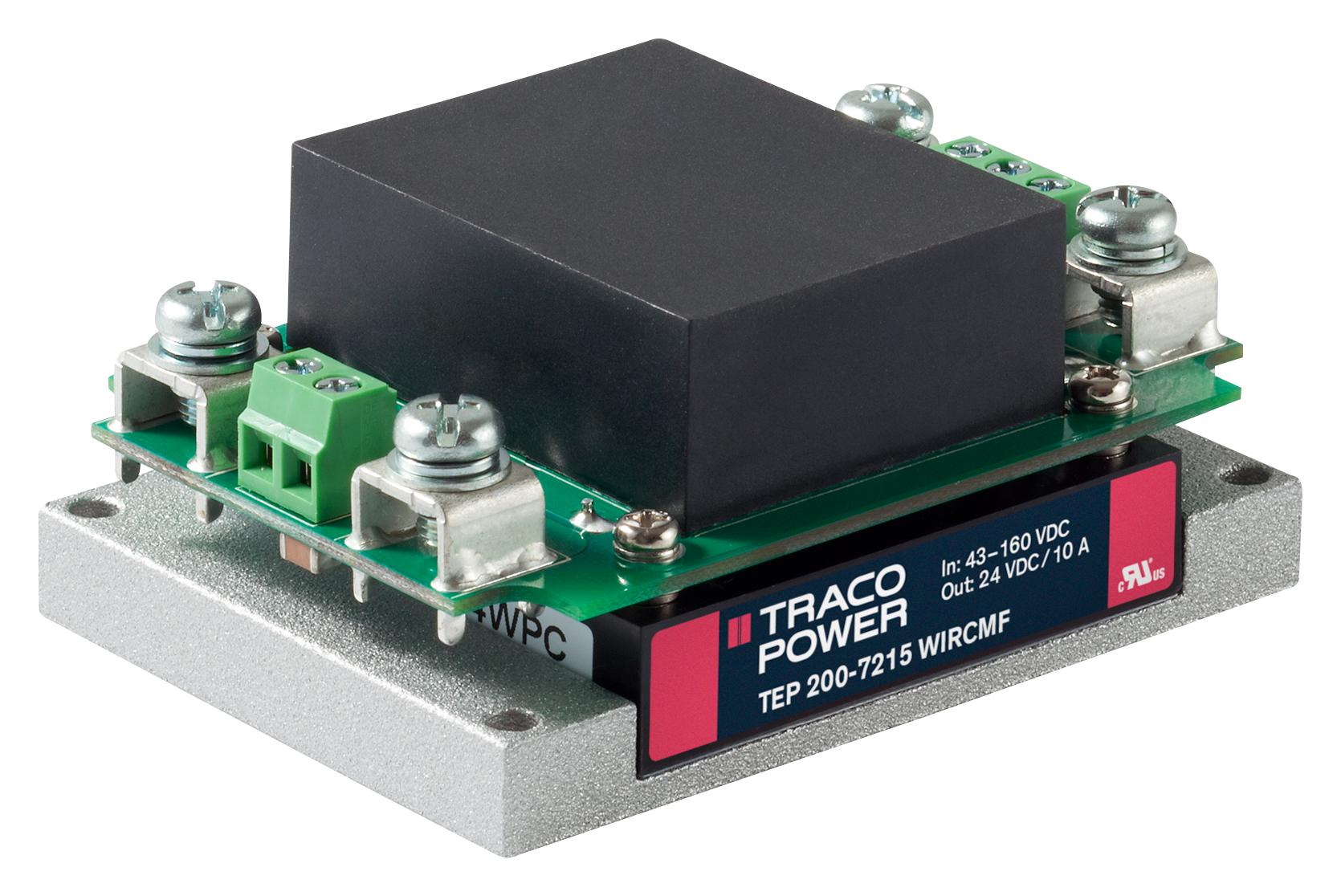 TEP 200-4818WIRCMF DC-DC CONVERTER, 1 O/P, 48V, 4.5A TRACO POWER