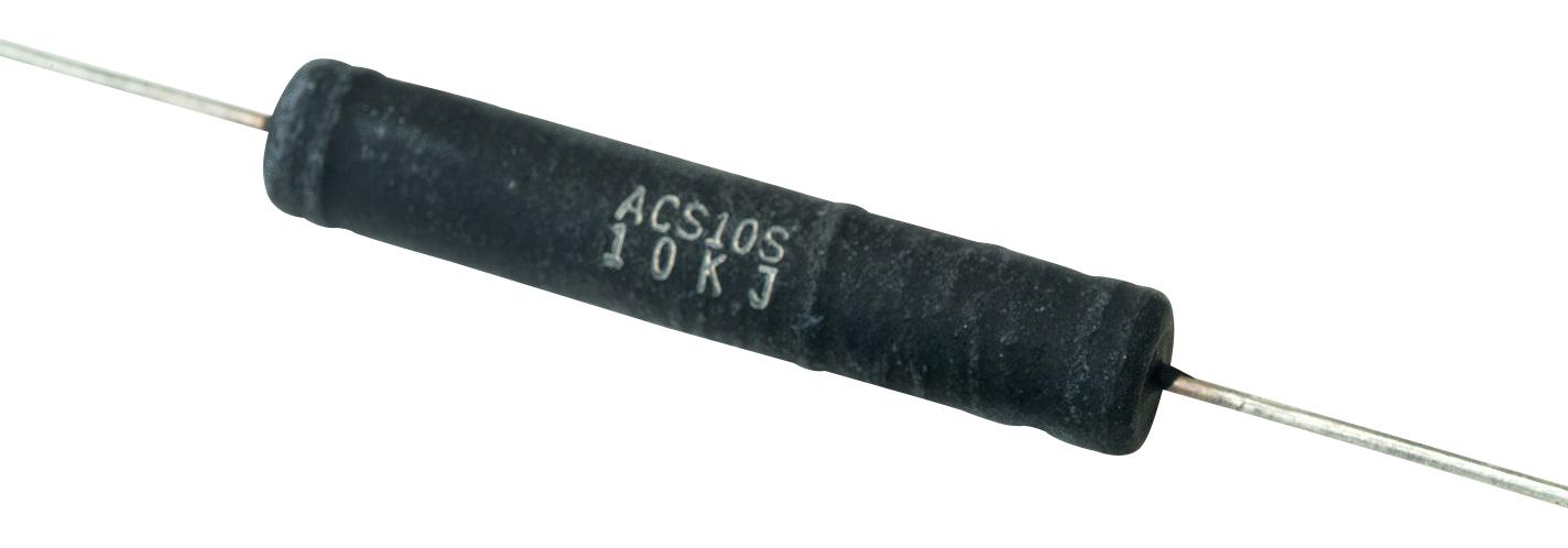 ACS10S10RJ RES, 10R, 5%, 10W, AXIAL, WIREWOUND ARCOL