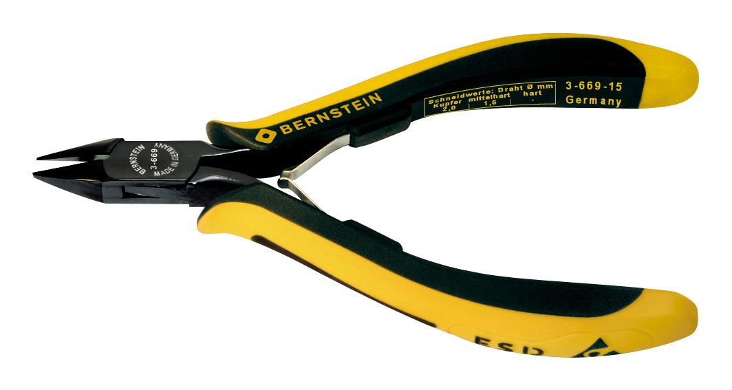 3-669-15 SIDE CUTTER, 2MM CUT CAPACITY, 135MM BERNSTEIN WERKZEUGFABRIK