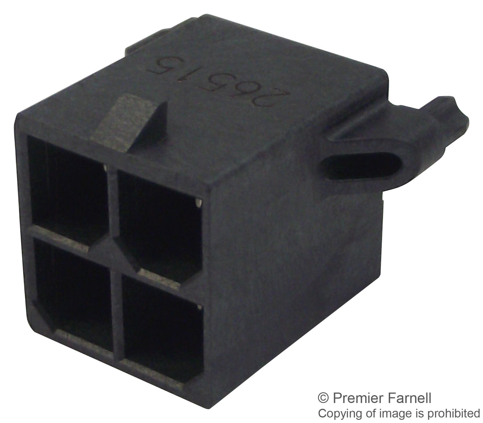 76829-0004 CONNECTOR, HEADER, 4POS, 2ROW, 5.7MM MOLEX