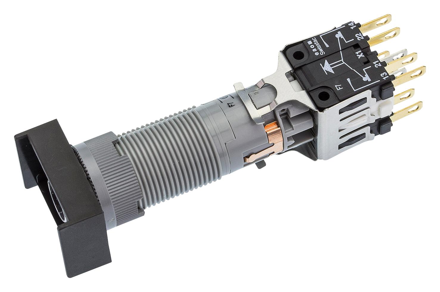 802F.000-00+200-6000-00 PUSH BUTTON SWITCH, 2NC/2NO, 250VAC, 5A EAO