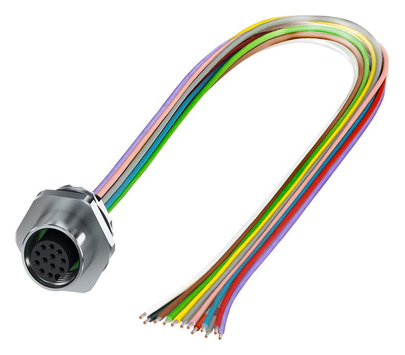 1411574 SENSOR CORD, 12P, SKT-FREE END, 0.5M PHOENIX CONTACT