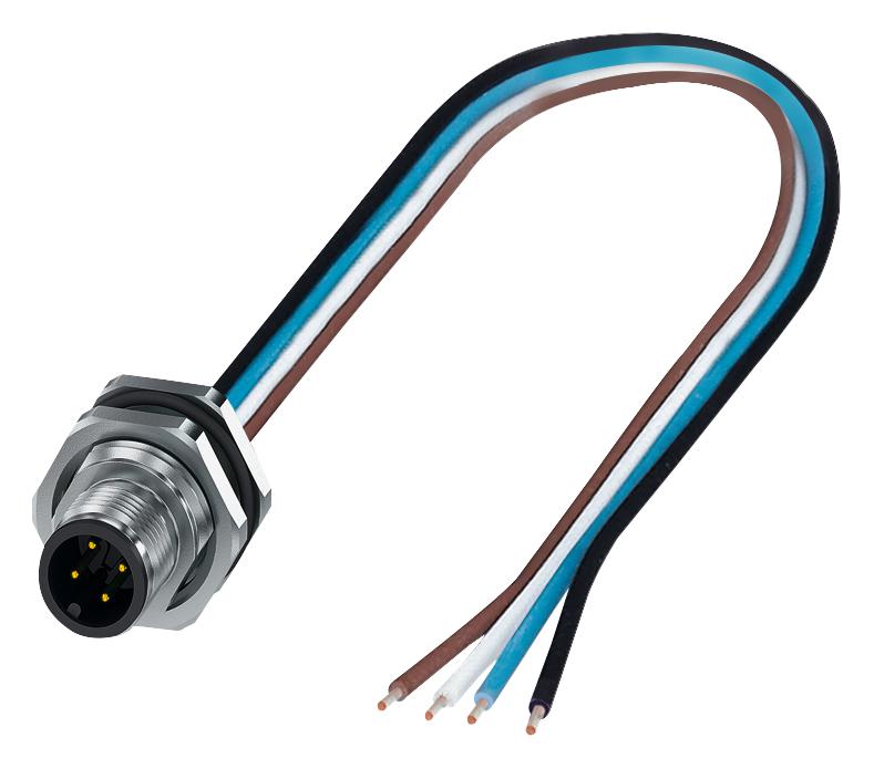 1411591 SENSOR CORD, 4P, PLUG-FREE END, 0.5M PHOENIX CONTACT