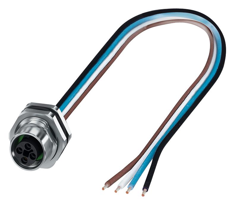 1411599 SENSOR CORD, 4P, SKT-FREE END, 0.5M PHOENIX CONTACT