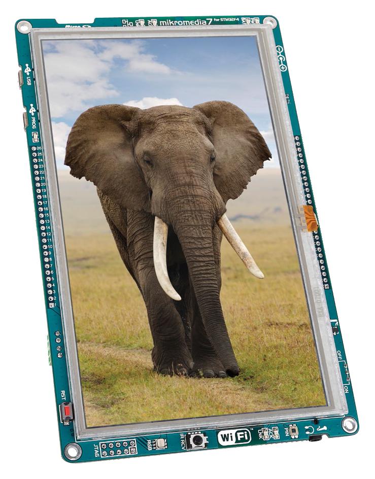 MIKROE-1841 DEV BOARD, MCU MIKROELEKTRONIKA