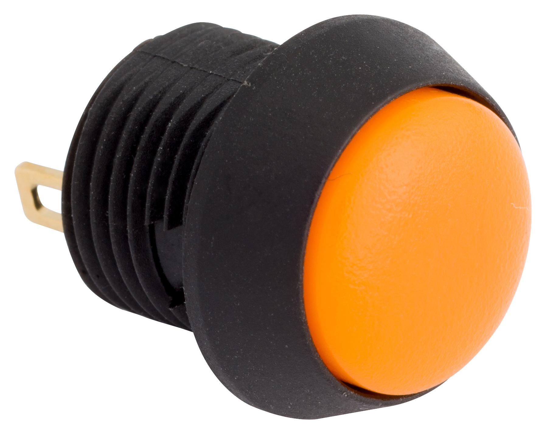 FL13NO PB SWITCH, SPST-NO, 0.1A, 24VDC, ORANGE EOZ