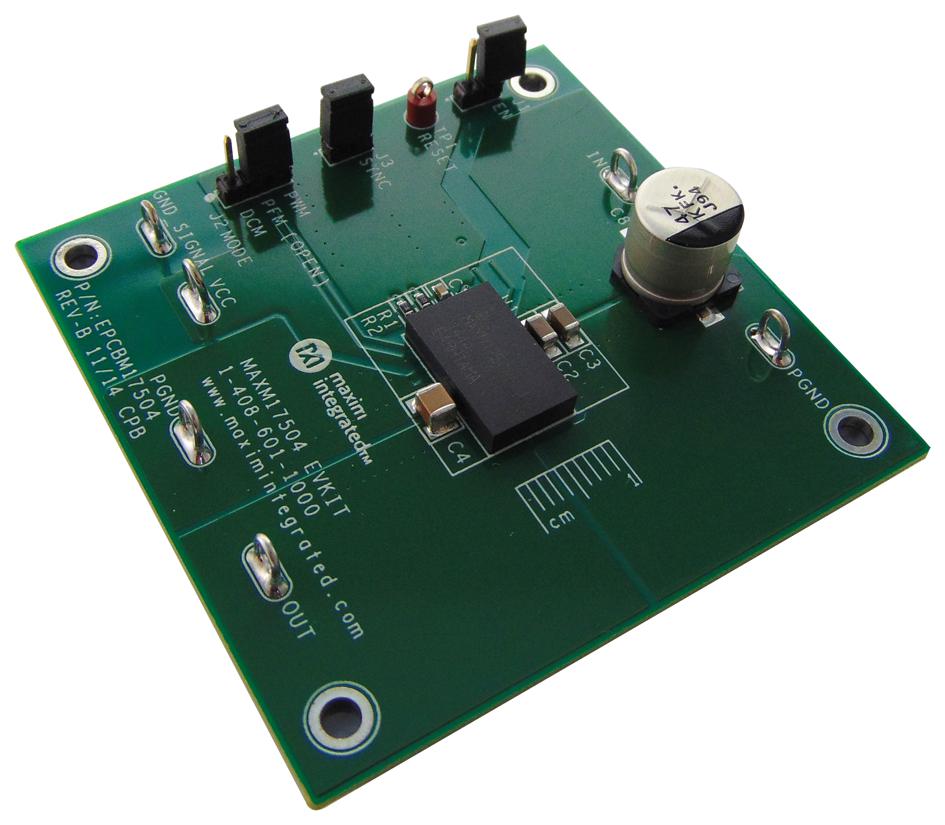 MAXM17504EVKIT# EVALUATION BOARD, SYNC BUCK CONVERTER MAXIM INTEGRATED / ANALOG DEVICES