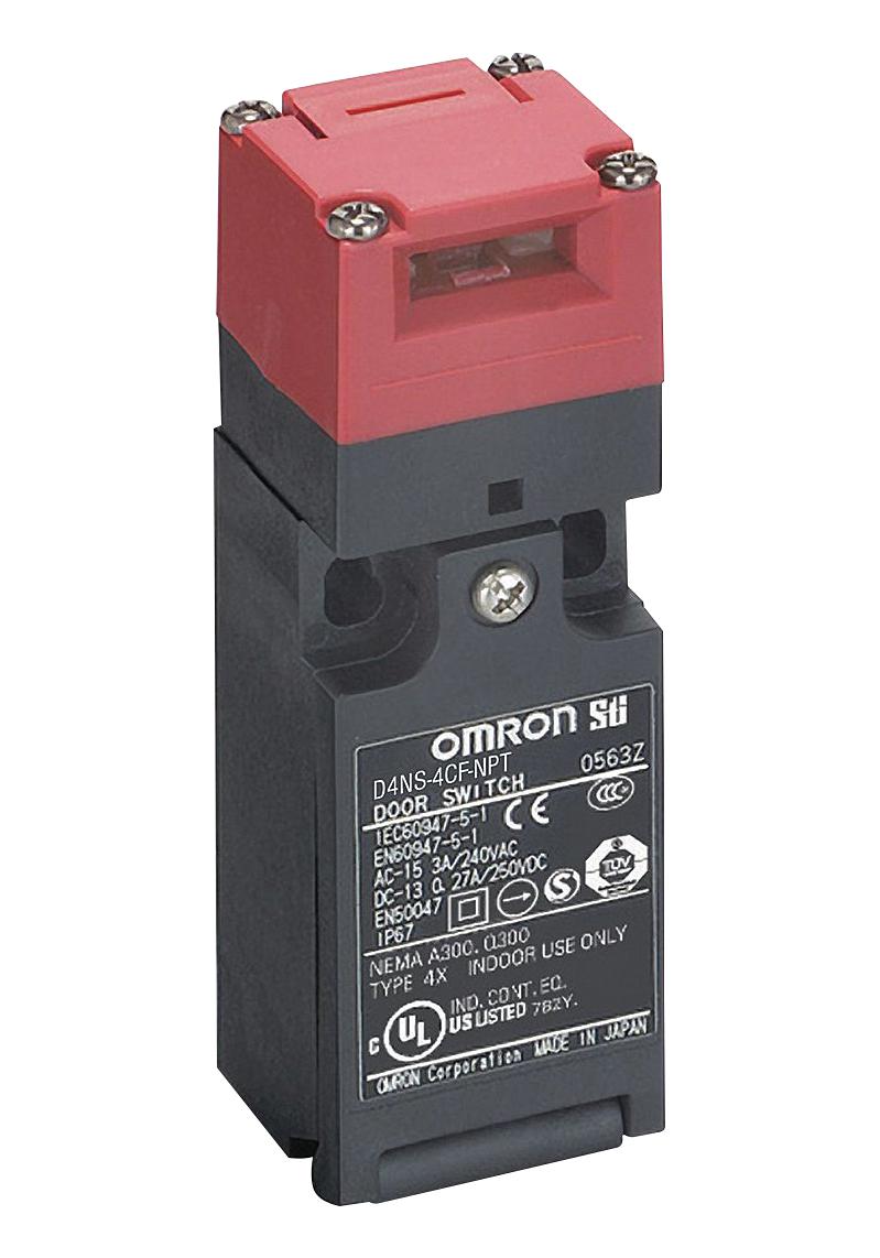 D4NS4BF SAFETY INTERLOCK SWITCH, DPST-NC, 240V OMRON