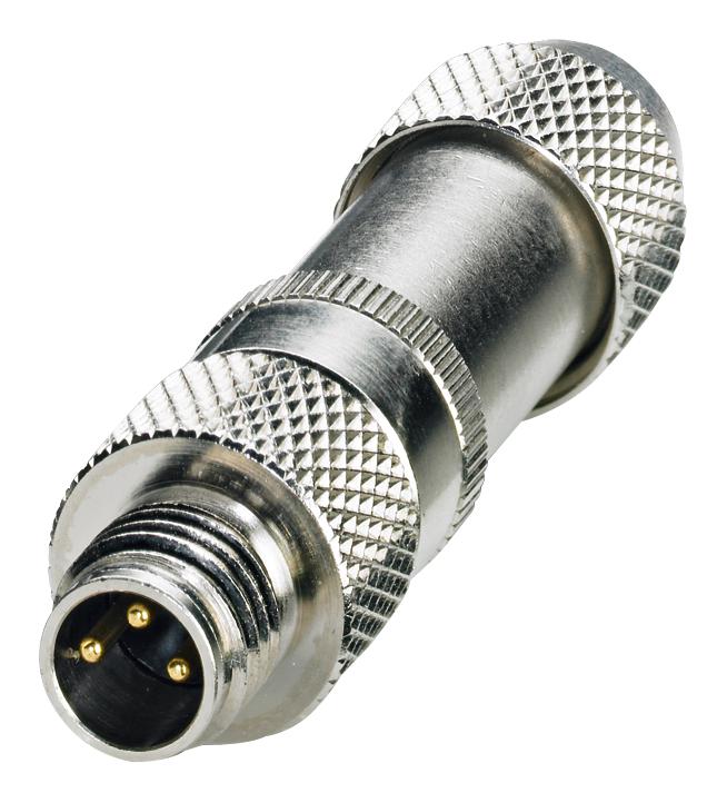 1506901 SENSOR CONNECTOR, M8, PLUG, 3POS PHOENIX CONTACT