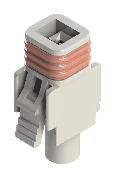 572-001-000-200 RCPT HOUSING, 1POS, PBT, WHITE EDAC