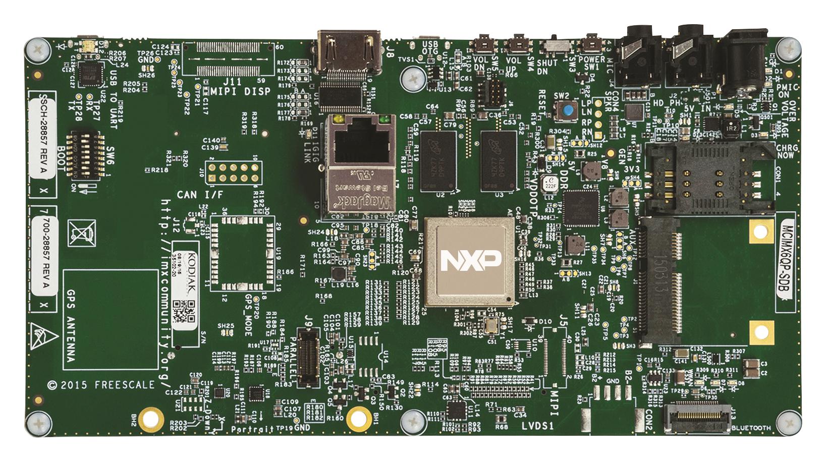 MCIMX6QP-SDB DEV BOARD, PROCESSOR NXP