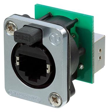 NE8FDP-SE ENET ADAPTOR, RJ45, JACK, 8P8C, CAT5E NEUTRIK