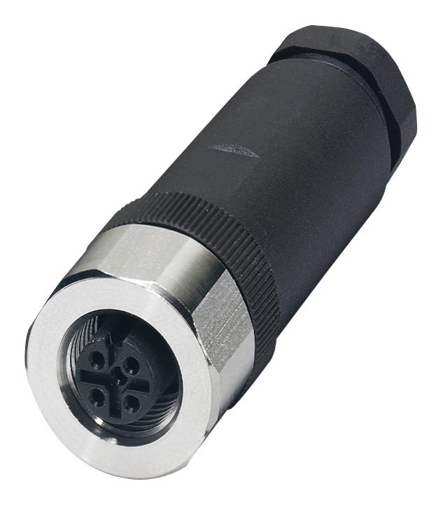 1553268 SENSOR CONNECTOR, M12, RCPT, 4POS PHOENIX CONTACT