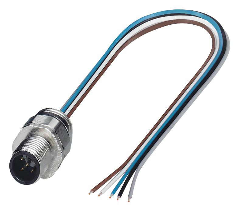 1671124 SENSOR CORD, 5P, M12 PLUG-FREE END, 0.5M PHOENIX CONTACT
