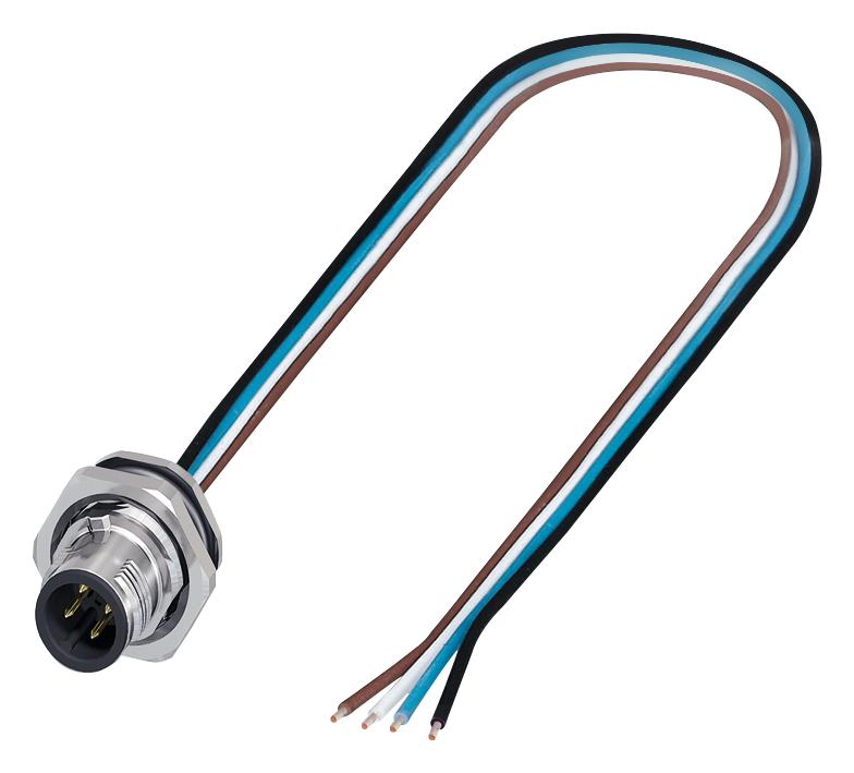 1556618 SENSOR CORD, 4P, M12 PLUG-FREE END, 0.5M PHOENIX CONTACT