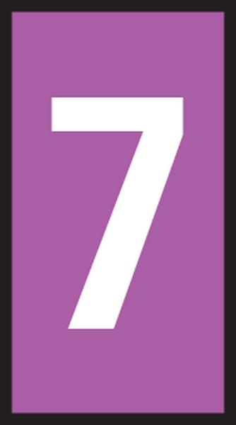 561-01677 SNAP-ON MARKER, 2.8MM, VLT/WHT 7, PK200 HELLERMANNTYTON