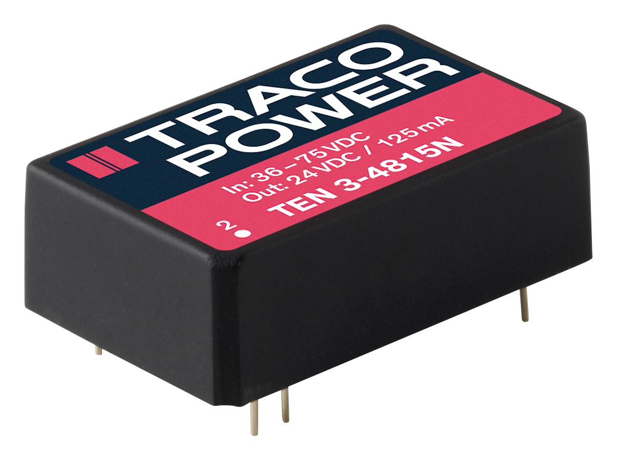 TEN 3-4823N DC-DC CONVERTER, 2 O/P, 3W, DIP TRACO POWER