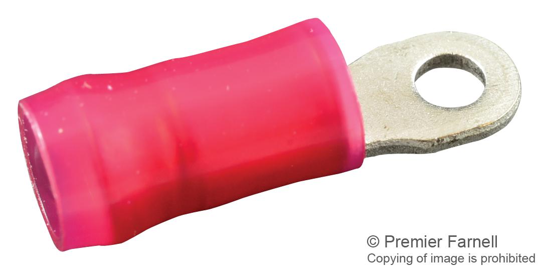 320773 TERMINAL, RING TONGUE, #2, 16AWG, RED AMP - TE CONNECTIVITY