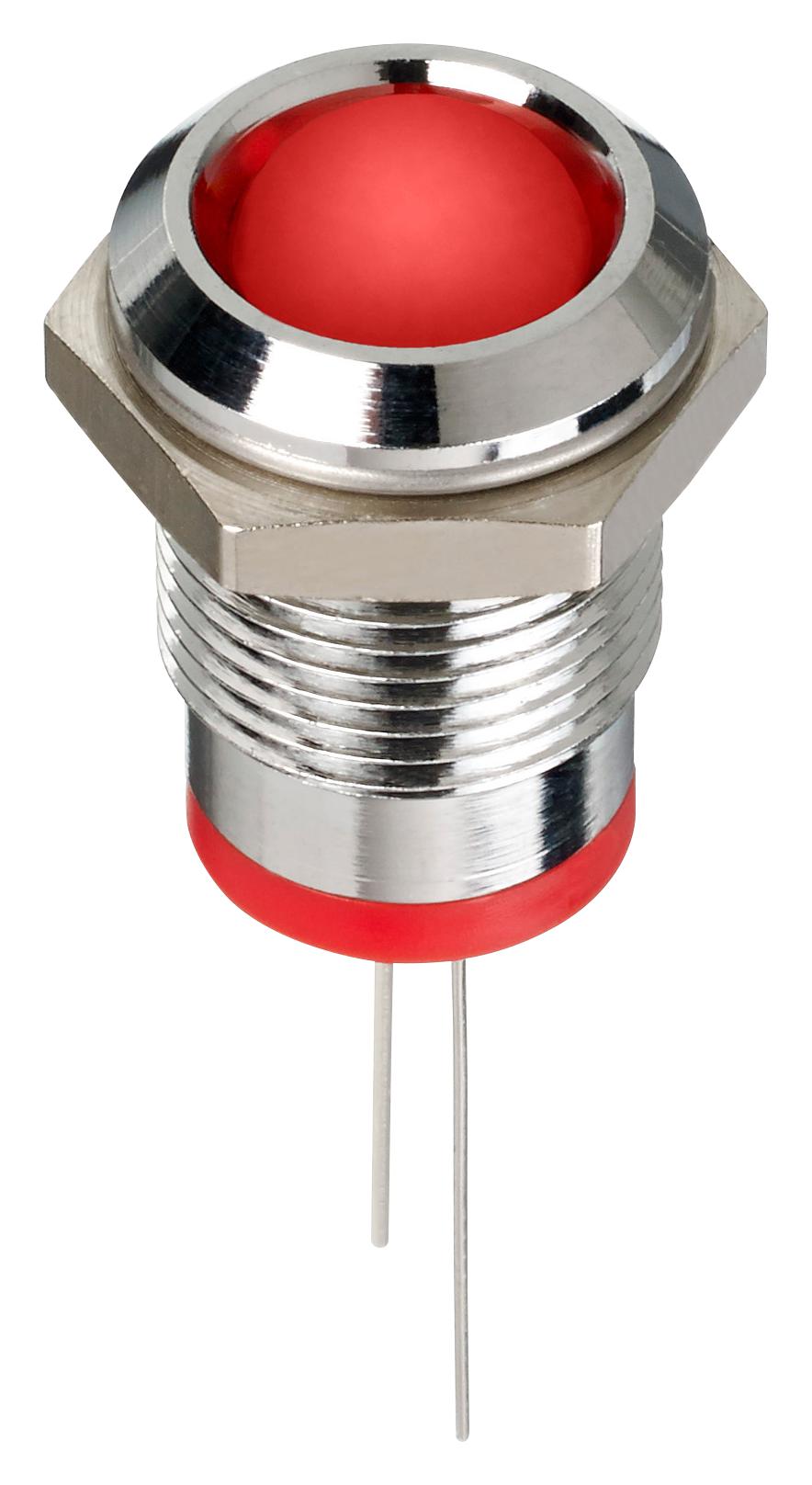 Q14P6CXXR02 LED INDICATOR, PANEL, 14MM, RED, 2V APEM