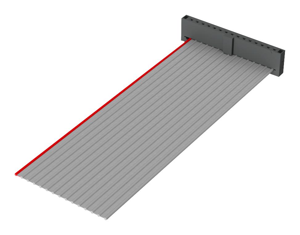 HCSS-17-D-03.00-01-R CABLE ASSY, 17POS, IDC RCPT-RCPT, 76.2MM SAMTEC