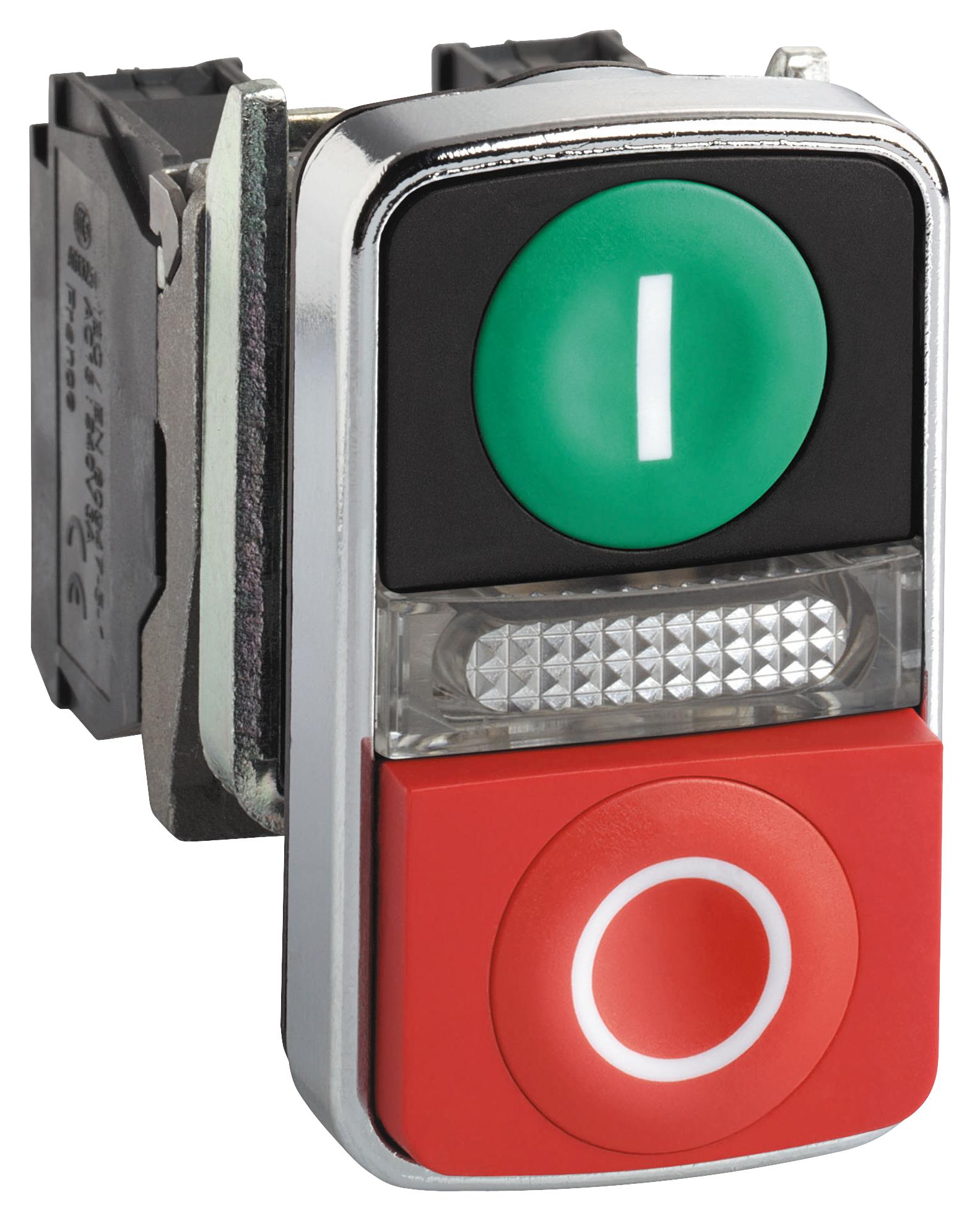 XB4BW73731B5 ILLUM INDUSTRIAL PB SW, 6A/120V, GRN/RED SCHNEIDER ELECTRIC