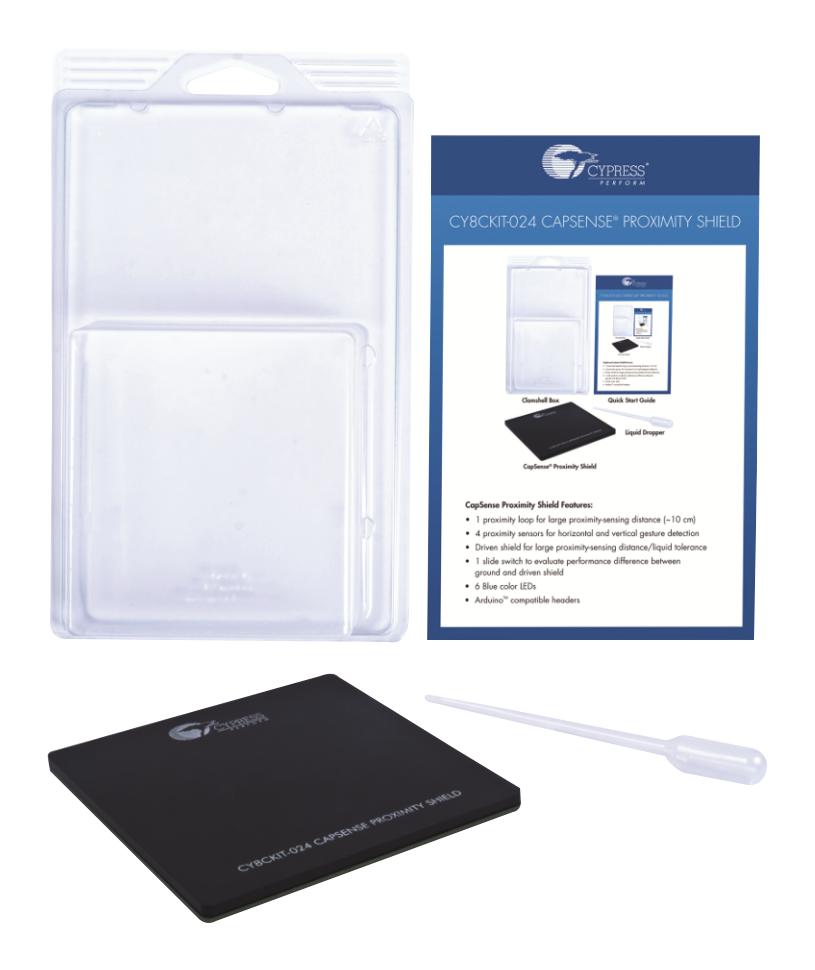 CY8CKIT-024 CAPSENSE PROXIMITY SHIELD, PSOC PIONEER CYPRESS - INFINEON TECHNOLOGIES