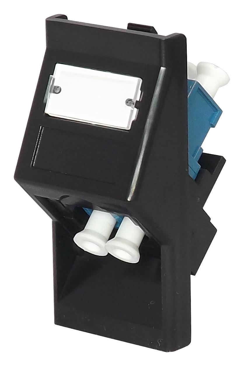 OL45BK FIBRE OPTIC 45DEG ADAPTER, LC DUPLEX TUK
