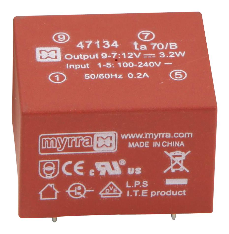 47216 POWER SUPPLY, AC-DC, 3.3V, 3A MYRRA