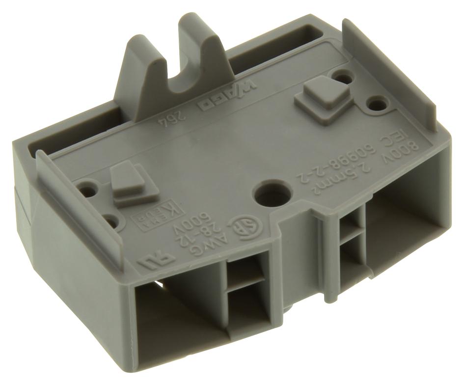 264-331 TERMINAL BLOCK, DIN RAIL, 4POS, 28-12AWG WAGO