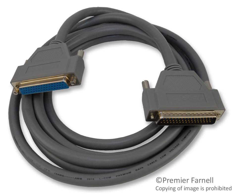 CSMN50MF-10 COMPUTER CABLE, DSUB 50P PLUG-SKT, 3.05M L-COM