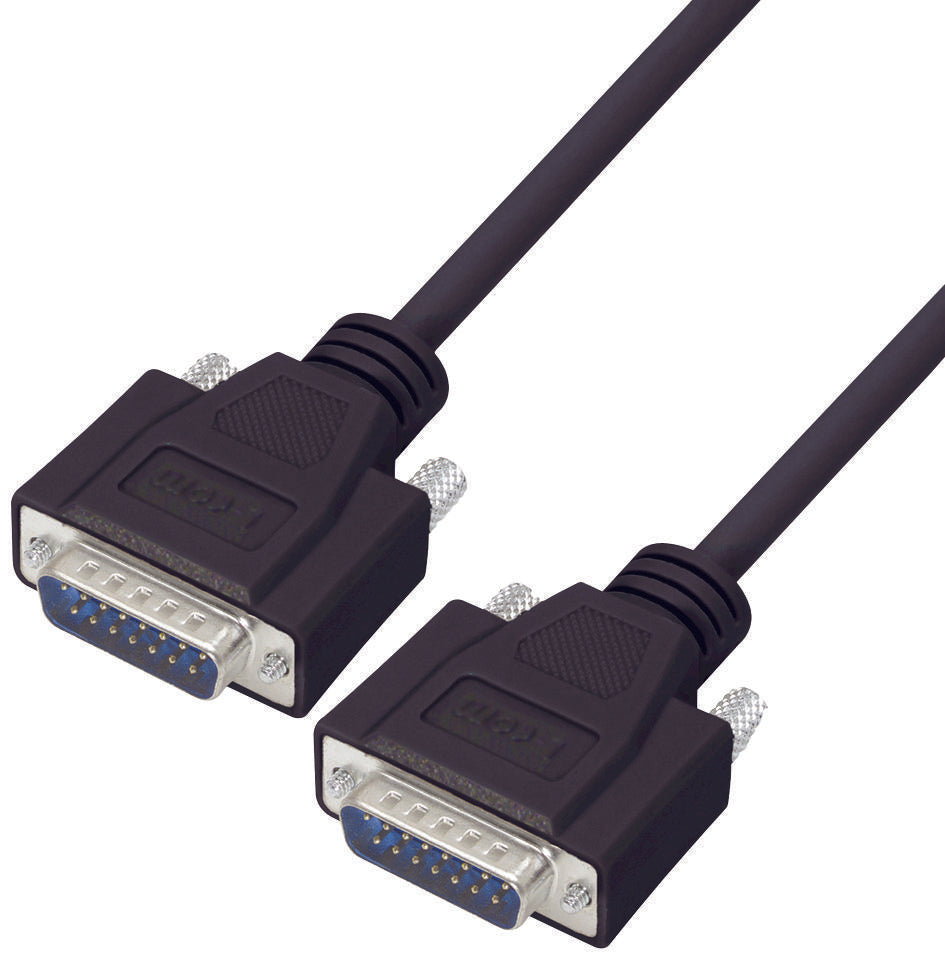 CSMNB15MM-10 COMPUTER CABLE, DSUB 15P PLUG, 3.05M L-COM