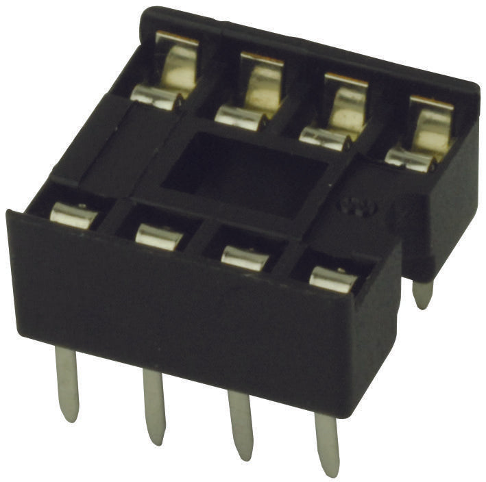 DILB8P-223TLF DIP SOCKET, 8POS, 2ROW, 2.54MM, TH AMPHENOL ICC