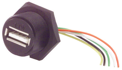 WPUSBAF USB CABLE, TYPE A RCPT-FREE END, 254MM L-COM